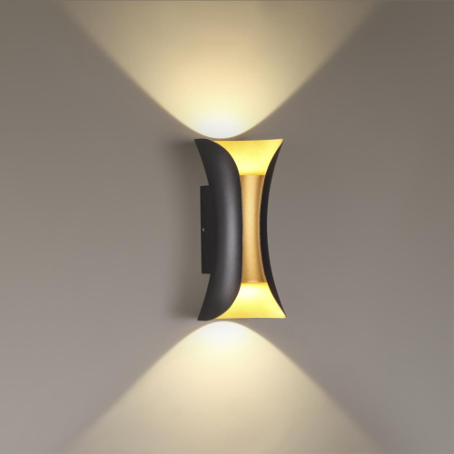 3886/6BG HIGHTECH ODL20 501 черн/золот/металл Настен.светильник LED 4000K 120° 6W 220V IP54 KRISTA фото 3 3886/6BG HIGHTECH ODL20 501 черн/золот/металл Настен.светильник LED 4000K 120° 6W 220V IP54 KRISTA фото 3
