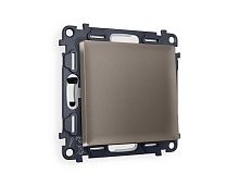 Комплект механизма 1-кл проходного выключателя AMBRELLA VOLT ALFA Темная бронза матовый QUANT (AP6310, VM105) MA631020