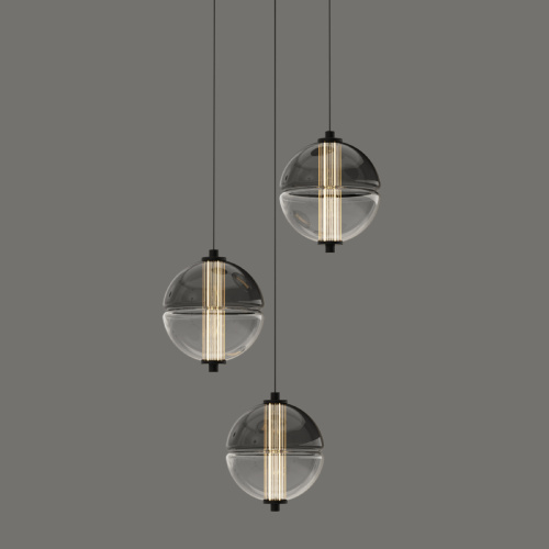 Подвесной светильник MD24022079-3A black/smoky фото 5