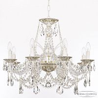 Люстра с хрустальными подвесками AL16311/8/240 WMG Bohemia Ivele Crystal (Богемия Ивеле Кристалл)