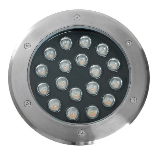 Светодиодный светильник тротуарный (грунтовый) Feron SP2804, 20W, AC/DC12V, низковольтный, 4000K, металлик, IP67 фото 5