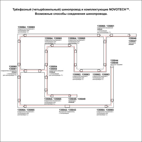 135240 PORT NT24 298 черный Трехфазный (четырехжильный) шинопровод 3м, в комплекте заглушки 2шт IP20 220V фото 3 135240 PORT NT24 298 черный Трехфазный (четырехжильный) шинопровод 3м, в комплекте заглушки 2шт IP20 220V фото 3