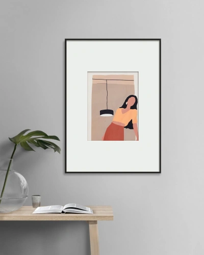 Интерьерный жикле "Leaning woman" Интерьерный жикле "Leaning woman"