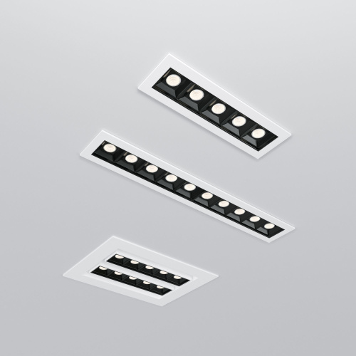 Встраиваемый точечный светодиодный светильник 9923 LED 20W 4200K белый/черный фото 4