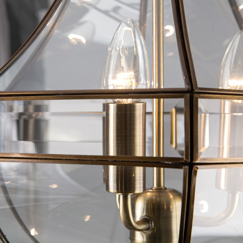Citilux Гера-1 CL444130 Люстра подвесная витражная Бронза фото 8 Citilux Гера-1 CL444130 Люстра подвесная витражная Бронза фото 8