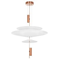 814532  2КОР! Люстра VIOLA LED 3x6W 560LM РОЗОВОЕ ЗОЛОТО/БЕЛЫЙ 3000K