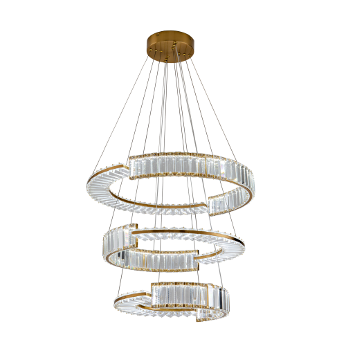 Люстра хрустальная подвесная латунь LED 100Вт D60см Zortes Moi ZRS.1201.03 фото 4 Люстра хрустальная подвесная латунь LED 100Вт D60см Zortes Moi ZRS.1201.03 фото 4