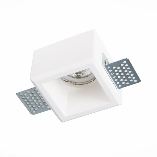 ST252.518.01 Св-к встр. из гипса Белый GU10 1*50W  IP20 L80xW80xH52 180-240V Без ламп Встраиваемые светильники фото 5