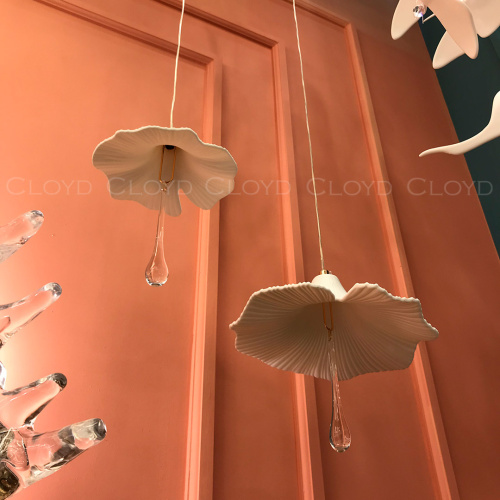 Подвесной светильник Cloyd SHANGRILA P1 / Ø22 см - керамика - золото (арт.11468) фото 2