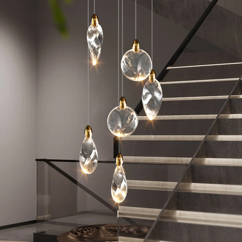 Подвесной светильник MT9176-6H titanium gold фото 3