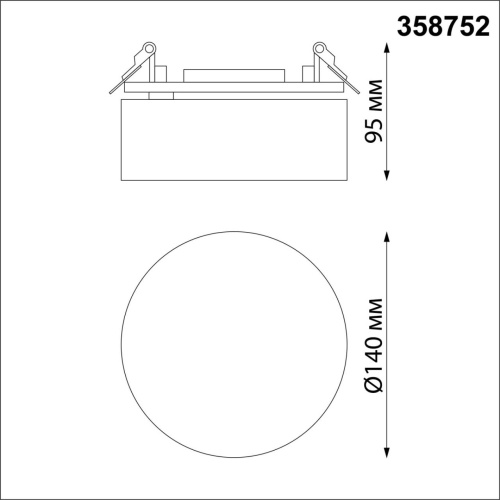 358752 SPOT NT21 525 белый Светильник встраиваемый светодиодный IP20 LED 24W 4000K 2100Лм 100-265V PROMETA фото 3 358752 SPOT NT21 525 белый Светильник встраиваемый светодиодный IP20 LED 24W 4000K 2100Лм 100-265V PROMETA фото 3