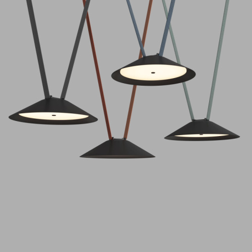 DK5565-BK Cветильник для трека-ремня Belty, серия Flow, со светодиодом, D300*H71мм, 48V DC, 20W, RA90, 120°, 3000K, IP20, черный, алюминий фото 3