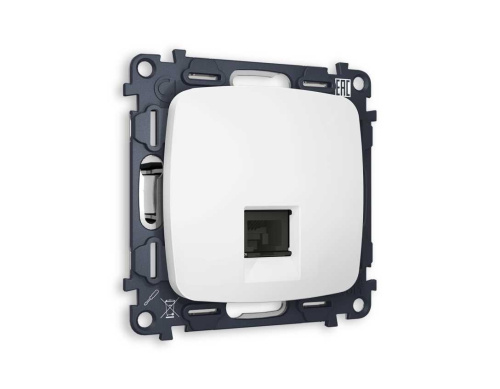 Комплект механизма телефонной розетки AMBRELLA VOLT OMEGA Белый матовый RJ-11(4P4C) с шторкой QUANT (OP1320, VM190) MO132030 Комплект механизма телефонной розетки AMBRELLA VOLT OMEGA Белый матовый RJ-11(4P4C) с шторкой QUANT (OP1320, VM190) MO132030