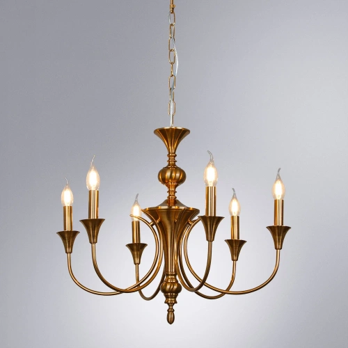 Подвесная люстра Arte Lamp COLLINETTA A4094LM-6PB фото 2 Подвесная люстра Arte Lamp COLLINETTA A4094LM-6PB фото 2