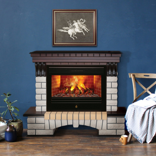 Электрокамин RealFlame Country 26 AO античный дуб с очагом 3D Novara фото 9 Электрокамин RealFlame Country 26 AO античный дуб с очагом 3D Novara фото 9