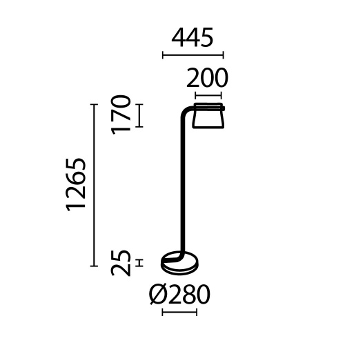 Напольный светильник (торшер) Maytoni MOD170FL-L8BS3K фото 10 Напольный светильник (торшер) Maytoni MOD170FL-L8BS3K фото 10