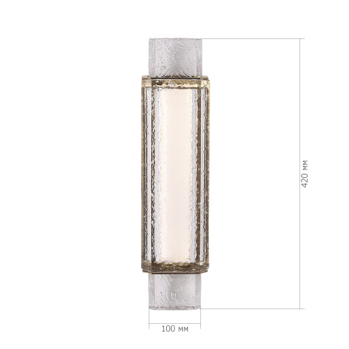 SL6140.301.01 Светильник настенный ST-Luce латунь/прозрачный LED 1*11W 3000K EIS фото 2