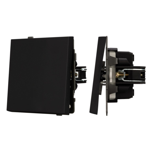 Механизм выключателя одноклавишный проходной SWT-TENDO-MKP1-SFPL-BK (230V, 10A) Arlight 054579 Механизм выключателя одноклавишный проходной SWT-TENDO-MKP1-SFPL-BK (230V, 10A) Arlight 054579