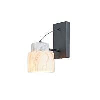Настенный светильник Escada 1173/1A E27*60W Black/Marble white
