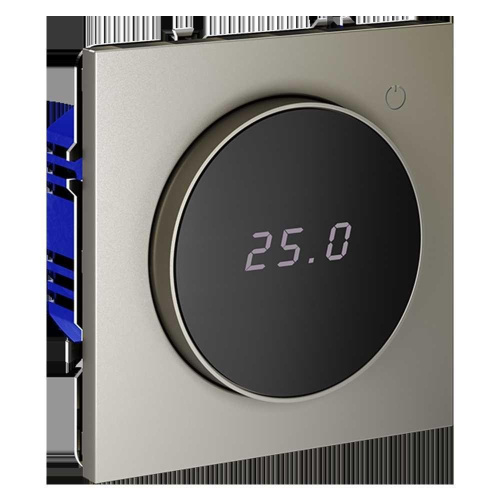 Терморегулятор электронный Voltum S70 с индикацией и датчиком, для теплого пола, (шелк) VLS070104 Терморегулятор электронный Voltum S70 с индикацией и датчиком, для теплого пола, (шелк) VLS070104