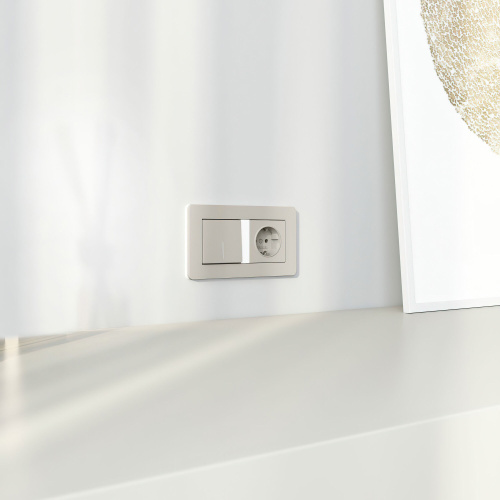 Выключатель одноклавишный с подсветкой (дымчатый) W1210104 фото 3 Выключатель одноклавишный с подсветкой (дымчатый) W1210104 фото 3