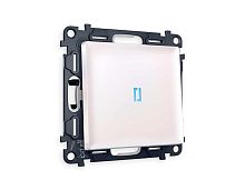 Комплект механизма 1-кл проходного выключателя AMBRELLA VOLT с подсветкой 10000K ALFA Жемчуг QUANT (AP2020, VM105, G29B) MA202040