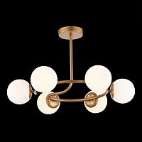 SLE220602-06 Светильник потолочный Золотистый/Белый E14 6*40W CALABRIA