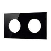 Рамка стеклянная FRM-GLARE-GC-2-BK Arlight 043836
