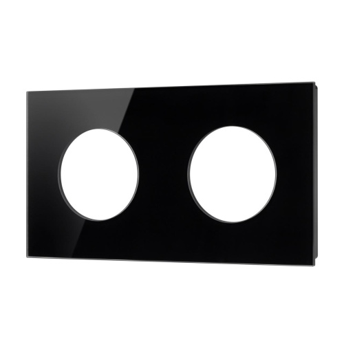 Рамка стеклянная FRM-GLARE-GC-2-BK Arlight 043836