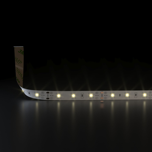 Комплект светодиодной ленты 12 В 4,8 Вт 60 Led/м 2835 IP20, теплый белый 3300K, 5 м Набор светодиодной ленты 12V 4,8W 60Led 2835 IP20 теплый белый, 5м фото 2 Комплект светодиодной ленты 12 В 4,8 Вт 60 Led/м 2835 IP20, теплый белый 3300K, 5 м Набор светодиодной ленты 12V 4,8W 60Led 2835 IP20 теплый белый, 5м фото 2