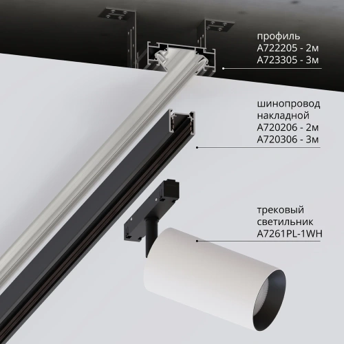Профиль для монтажа накладного шинопровода Arte Lamp OPTIMA-ACCESSORIES A723305 фото 3 Профиль для монтажа накладного шинопровода Arte Lamp OPTIMA-ACCESSORIES A723305 фото 3
