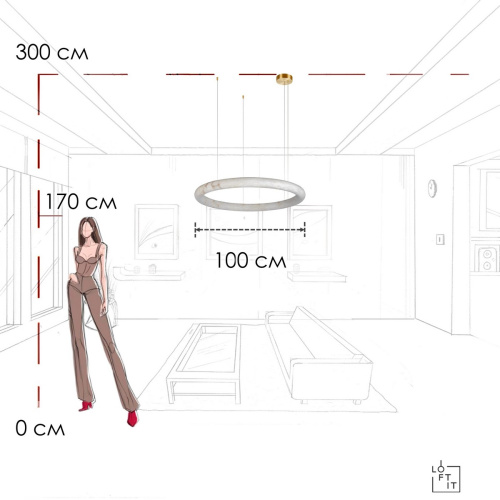 10407/1000 Подвесной светильник LOFT IT Oslo фото 3