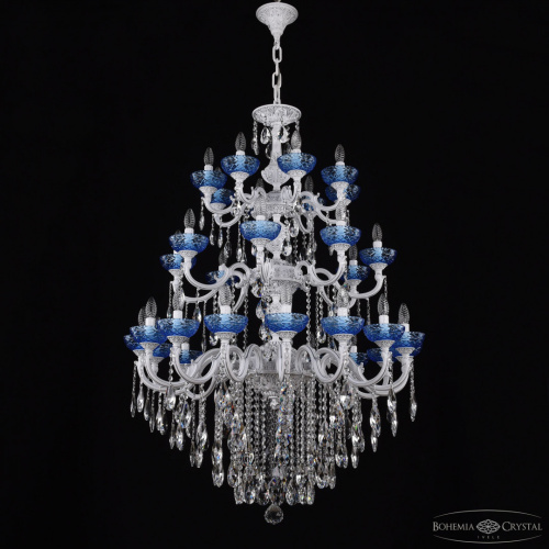 Люстра с хрустальными подвесками AL78101/16+8+8/300/3d B WMN P Aquamarine/M-1F Bohemia Ivele Crystal (Богемия Ивеле Кристалл) фото 2 Люстра с хрустальными подвесками AL78101/16+8+8/300/3d B WMN P Aquamarine/M-1F Bohemia Ivele Crystal (Богемия Ивеле Кристалл) фото 2