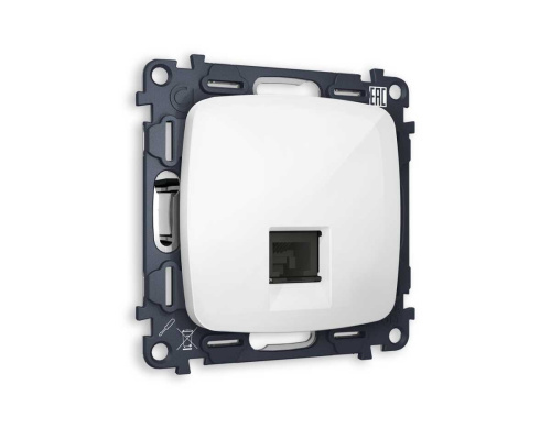 Комплект механизма компьютерной розетки OMEGA Белый глянец RJ-45(8P8C) с автоматической защитной шторкой QUANT (OP1120, VM188) MO112010 Комплект механизма компьютерной розетки OMEGA Белый глянец RJ-45(8P8C) с автоматической защитной шторкой QUANT (OP1120, VM188) MO112010