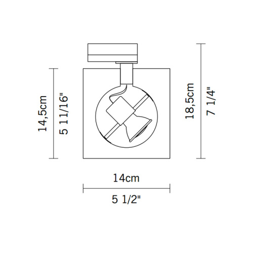 Настенный/Потолочный светильник D36J0100 фото 2