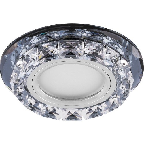 Светильник встраиваемый с белой LED подсветкой Feron CD878 потолочный MR16 G5.3 прозрачный Светильник встраиваемый с белой LED подсветкой Feron CD878 потолочный MR16 G5.3 прозрачный