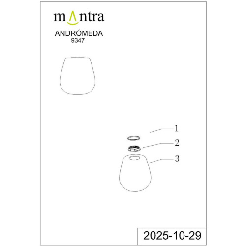 Плафон Mantra Andromeda 9347 фото 3