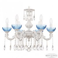 Люстра с хрустальными подвесками AL79101/6/175 A WMN P Aquamarine/M-1H Bohemia Ivele Crystal (Богемия Ивеле Кристалл)