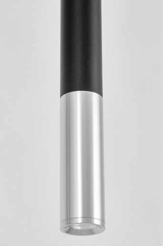 Подвесной светильник Lumina Deco Tuba TP 1100-500 BK+CHR фото 3