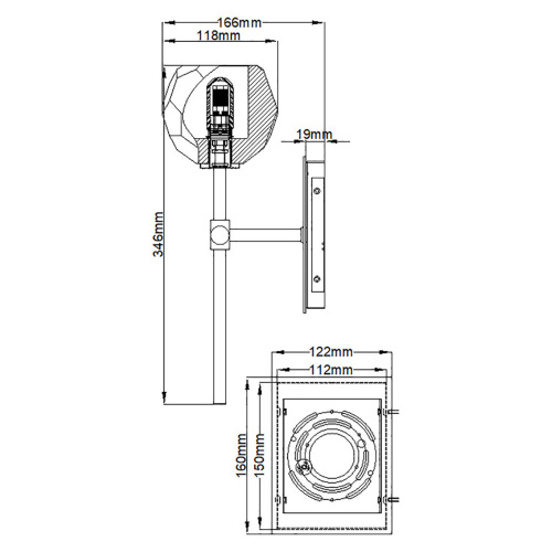 Бра для ванных комнат Quoizel, Арт. QN-REGALIA1-PC-BATH фото 5