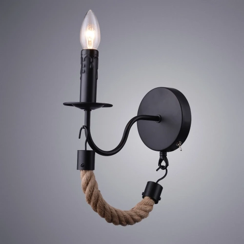 Бра Arte Lamp MARSIGLIA A8956AP-1BK фото 2 Бра Arte Lamp MARSIGLIA A8956AP-1BK фото 2
