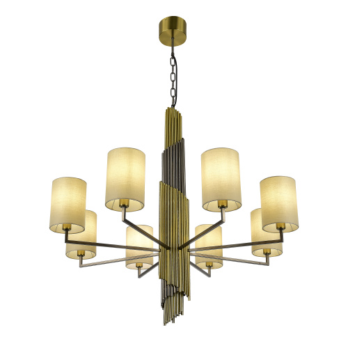 SL1638.303.08 Светильник подвесной ST-Luce Латунь/Серый E14 8*42W GLORIA фото 4