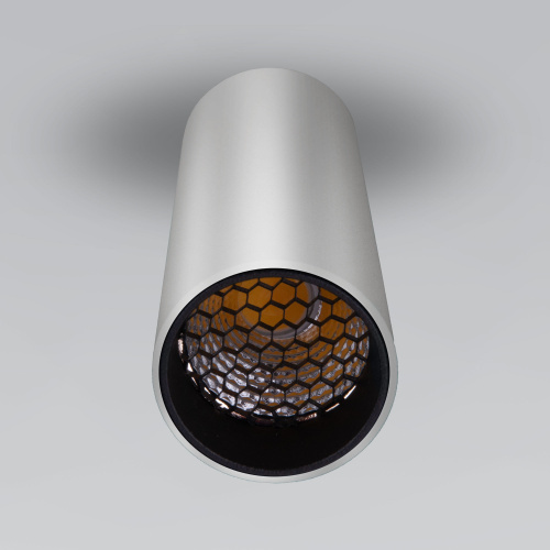 Накладной светодиодный светильник с антибликовой решеткой Pika 25031/LED 6W 4200K серебро фото 2