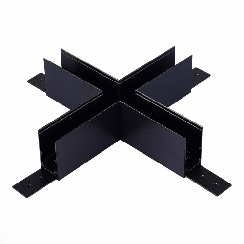 ST007.489.00 Коннектор X-образный для подвесного / накладного магнитного  шинопровода ST-Luce Черный SKYLINE 48 фото 2