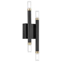 734647 Бра IRIS 12W LED 618LM 120G ЧЕРНЫЙ/ЗОЛОТО 3000K
