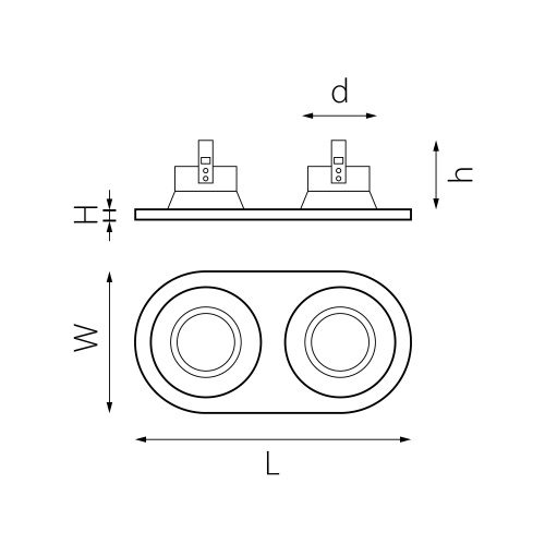 D6570707 Светильник DOMINO ROUND МR16 (214657+214607+214607) фото 3 D6570707 Светильник DOMINO ROUND МR16 (214657+214607+214607) фото 3