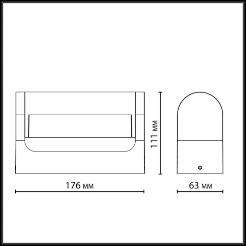 7118/12WL NATURE ODL25 667 Настенный светильник коричневый/металл IP65 LED 12W 450Лм 3000K 140° 220-240V TWINSET фото 3