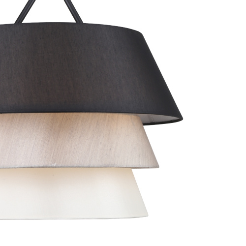 Подвесной светильник Escada 10187/3S E27*60W Black/Beige/White фото 2 Подвесной светильник Escada 10187/3S E27*60W Black/Beige/White фото 2