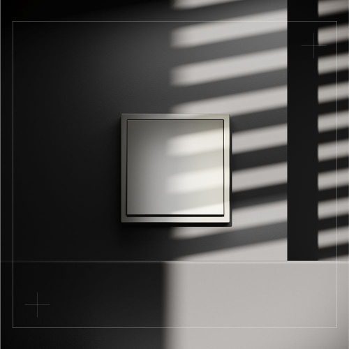 Проходной переключатель встраиваемый Voltum S70 одноклавишный 10А, (шелк) VLS010304 фото 3