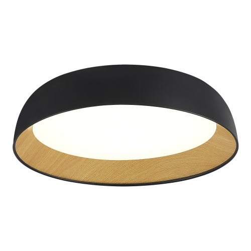 SLE1812-402-01 Светильник потолочный Черный, Древесный/белая LED 1*36W 4000K MUSE